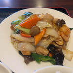 台湾料理 福味居 - 八宝菜はやはり醤油だな（´_ゝ`）ﾌｯ