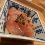 とりアロマ - ササミの昆布〆