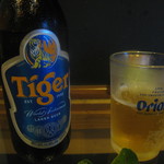堀内チキンライス - シンガポールのビールで乾杯♪