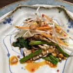 China hata 36 - もち豚とほうれん草の雲白肉（ウンパイロー）