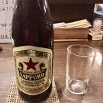 Sakedokoro Terayama - 瓶ビール　サッポロ赤星