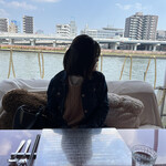 Cucina Creaziona POZZA - テラス席から隅田川の眺めがいい