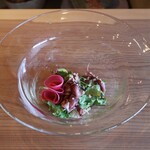 さじこよみ - ホタルイカとこごみのマリネ