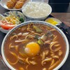 Oota ya - 生玉子味噌煮込みうどんランチ  串カツは追加