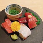 Shichibeiya - 軽めのセットメニューのお刺身