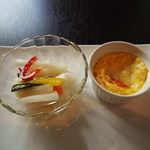 ローズカフェ - ピクルス、卵焼き