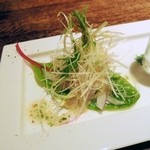 クローバーステーキハウス - 茨城産ホウボウのカルパッチョ。