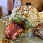 とんかつ一幸 - 赤パプリカとシシトウの串揚げ♡