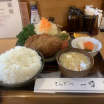 とんかつ一幸 - 今回は、横綱カツバーグ定食を〜♪(^○^)/