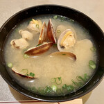 千成鮨 - アサリの味噌汁