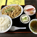 中華料理　幸莱 - 油淋鶏（ユーリンチー）…850円＋ご飯セット…200円