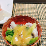 Tsuribune - 突出 イカと分葱の酢味噌和え(ぬた)