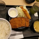 Matsuya - （2023/3月）ロースかつ＆海老フライ1尾定食