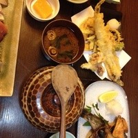 魚めし 竹亭 - ランチ  天ぷらと焼き魚定食