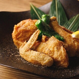 ひな鶏の半身揚げ