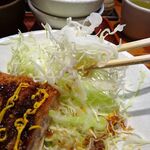 とんかつは飲み物。 - ロースかつ1.5倍定食（山盛）肉の日増量890円（惣菜３種類無料、ご飯おかわり無料）