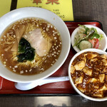 中華料理　幸莱 - ラーメンミニ丼セット（麻婆丼選択）…770円