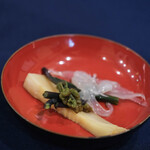 江戸前芝浜 - "蕨菜（わらび）"、"笋（たかむな）"