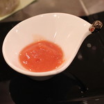 トゥ・ラ・ジョア - フルーツトマトと梅のソース　(2013/07)