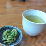 Soba&Dining Nisino - お茶とふきのとう味噌