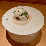 みえ田 - 筍と毛蟹コロッケ　筍ソース