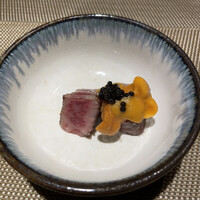 鉄板焼 ステーキ 北野坂 - うに肉