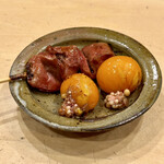 焼鳥 谷口 - 焼きレバー　ちょうちん