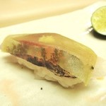 さか卯 - 鯵（板昆布）