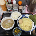 Nibo Shira-Men Aoki - R5.3再　こってり煮干しつけ麺中盛・味玉・小ライス・辛子高菜
