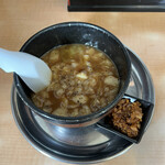 201252914 - つけ麺 現金50円のつけ汁　コール：アブラ、カラメ