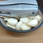 江ちゃんラーメン - ニンニク！あっ！ゴマ入れ忘れた〜( TДT)