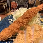 とんかつ けい太 - エビフライ