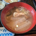 和食 やながわ - この味噌汁が旨い♪