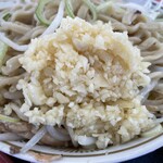 ラーメン もっけだの - 2023.4限定『海老塩ラーメン野菜マシマシ+ネギ+ニンニク』のニンニク
