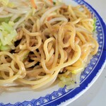 みち - 麺は、しっかり焼き付けられていました。