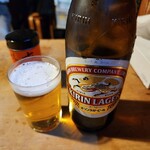 岸田屋 - 瓶ビール(キリンラガー)(750円)
