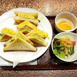 Okuda Roast Cafe - ミックスサンドは焼きサンドイッチでした(o^^o)