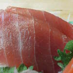 魚屋カフェ 濱の市 - 201307　濱の市　お刺身定食（700円）お刺身５点盛り