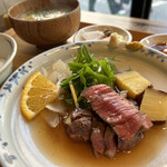 201280024 - 出汁ステーキの土鍋ご飯定食