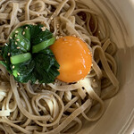 蕎麦家いごころ - 小坂農園産「鵡川のニラ蕎麦」