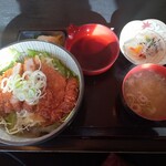 Sankairi - 和風カツ丼（みそ汁・小鉢・漬物付き）