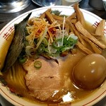 Ramen Karate Kiddo - 塩(中盛200㌘)1000円＋味玉100円＋メンマ150円