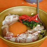 和楽 - 「ランチメニュー」@1180  ①豚玉お好み焼き