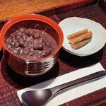 手打ち蕎麦 三乗 - そばがきぜんざい