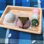 楽菓往来 都古水月 アンジェ・ブーシェ - いちご大福、桜餅、三色だんご