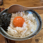 Ramen FeeL - 名古屋コーチンTKG有明海苔佃煮添え400円