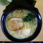 麺屋 達 - 2013年7月13日(土)　ラーメン並盛(650円)＋セット(のり３枚＋たまご)100円