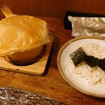 らっきょ＆Star - 【春限定】梅ささみと大葉とチーズのパイ包みスープカレー