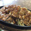 さつき食堂 - 生姜焼き定食のステーキ皿　税込1200円