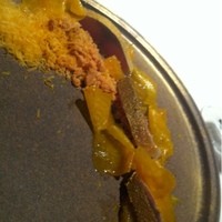 ライラ - 前菜１：黄金の丘　カボスでマリネした鯖の燻製　オレンジの果肉を添えて